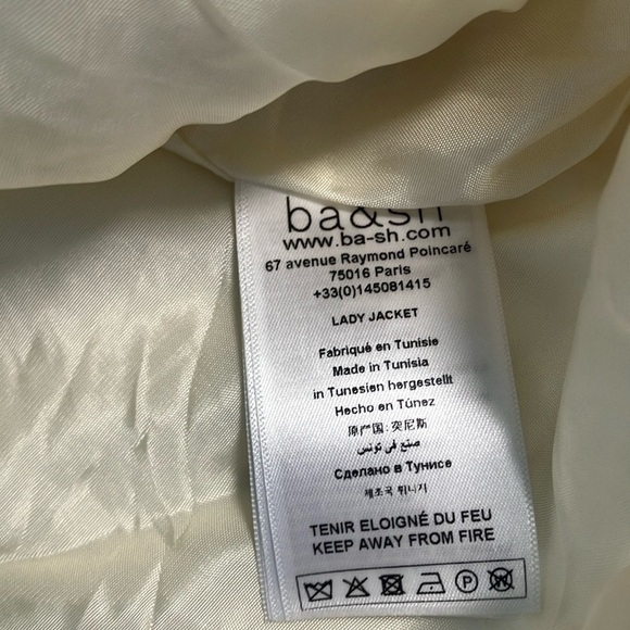 Ba&sh Cream and Black Tweed Lady Jacket - Picture 6 of 7